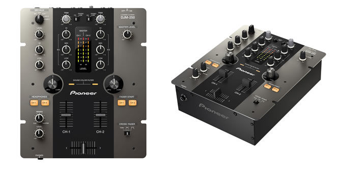 Pioneer intros DJM-250, a 2-channel entry level mixer for Djs